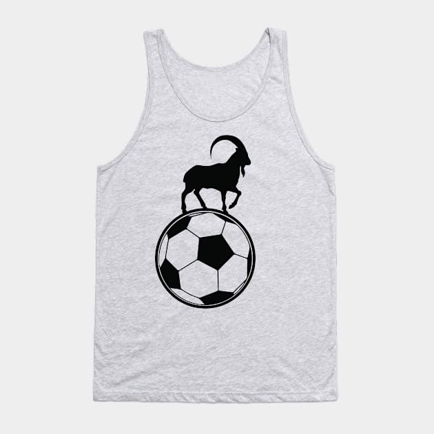 GOAT of Soccer Tank Top by justSVGs